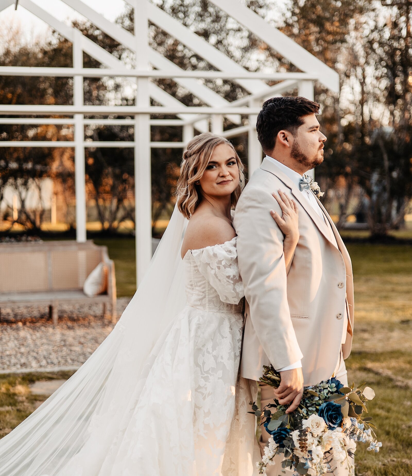 Rustic greenhouse backdrop for your Houston wedding.