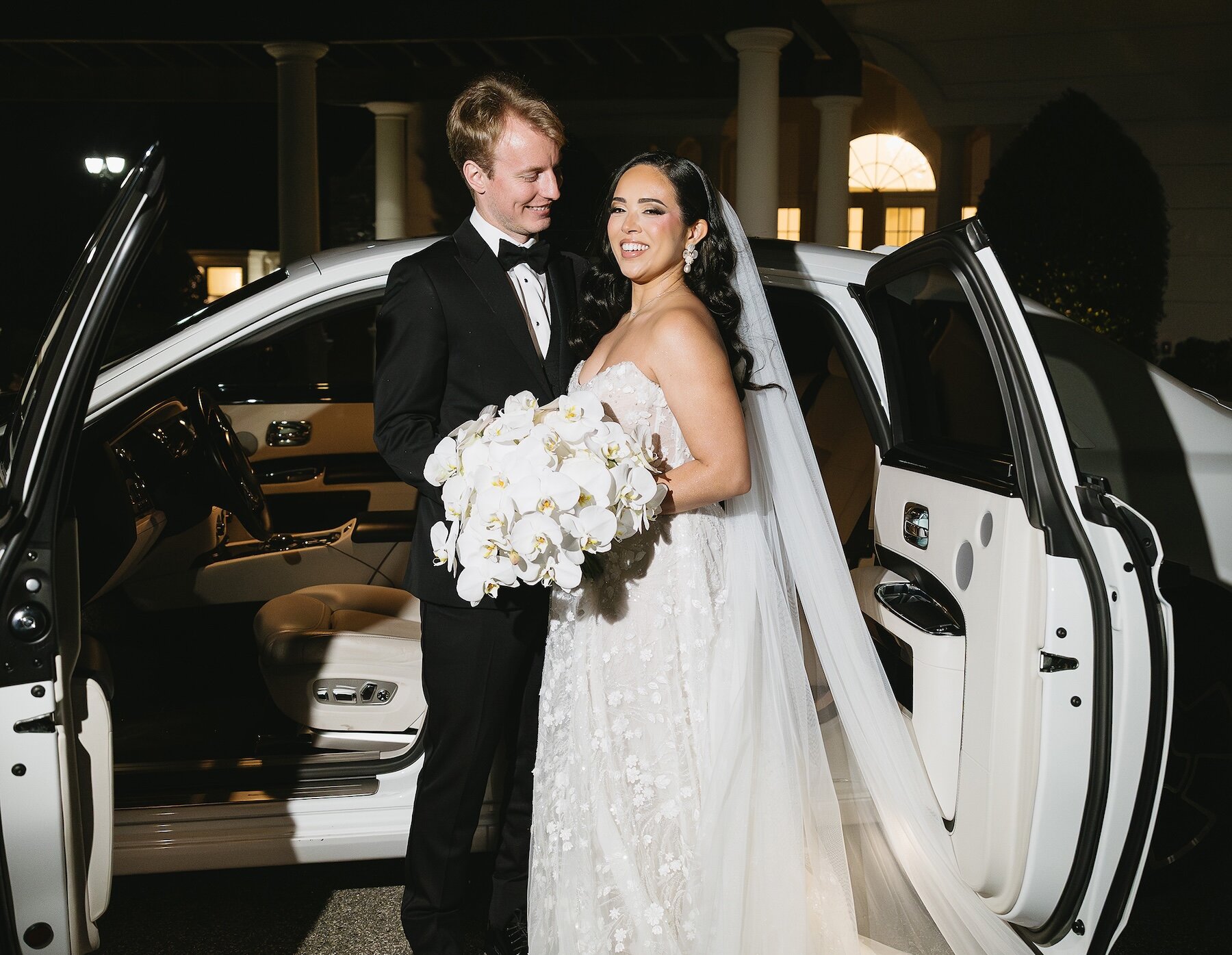 couple embrace inside vehicle