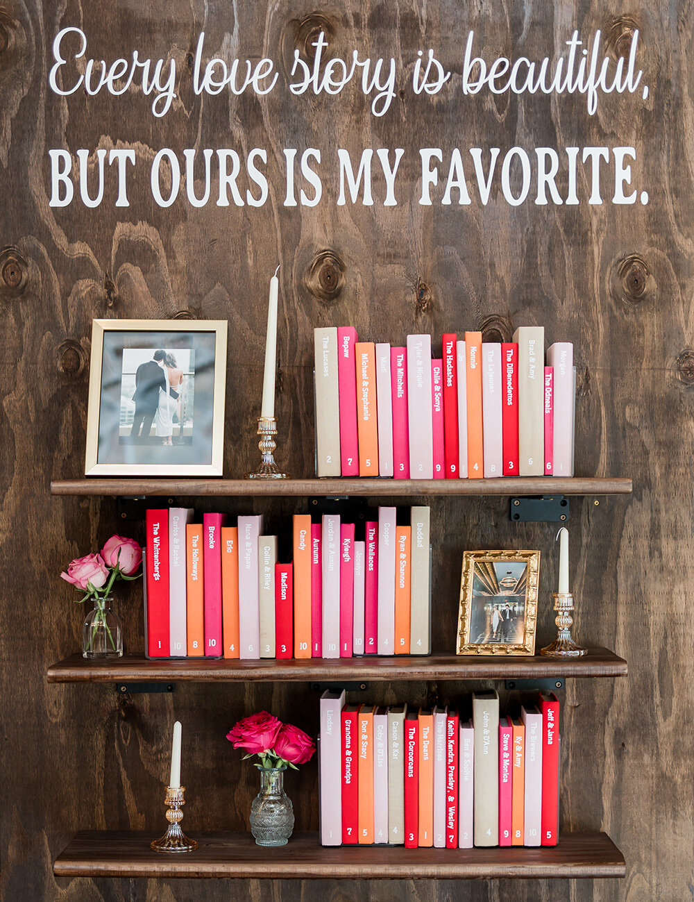 decorations with book shelf