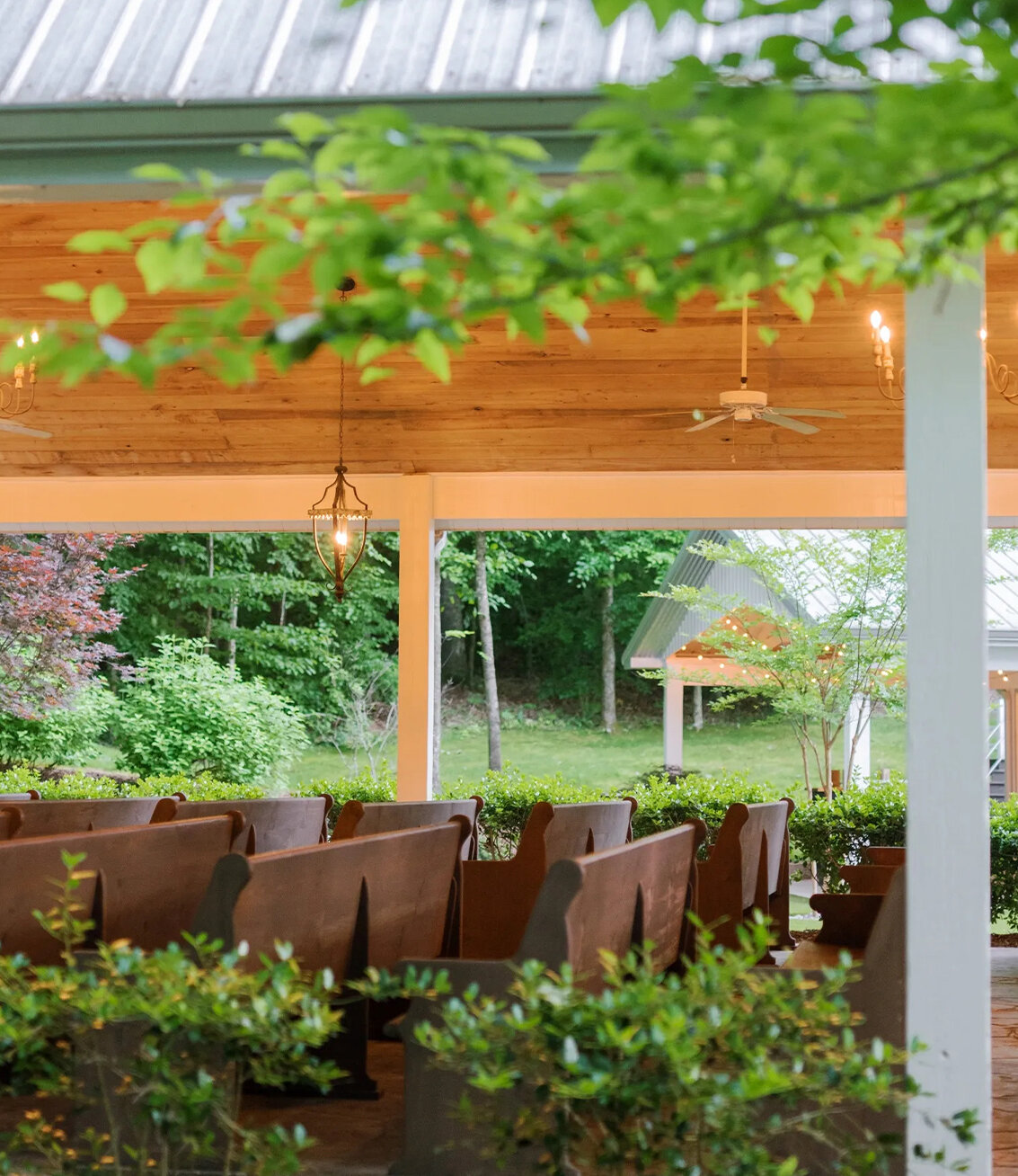 open air chapel in the middle of nature
