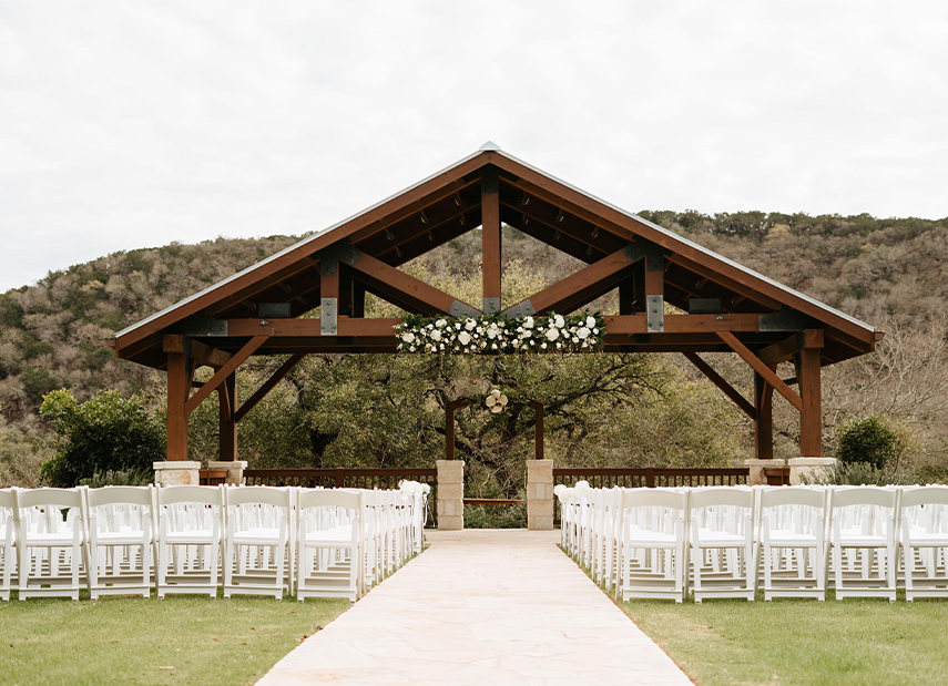 outside ceremony space